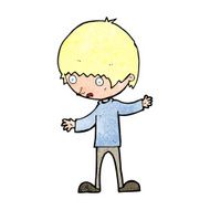 cartoon boy with outstretched arms N12