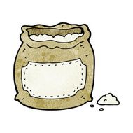 cartoon bag of flour N42