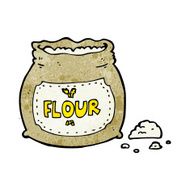 cartoon bag of flour N43