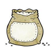 cartoon bag of flour N44