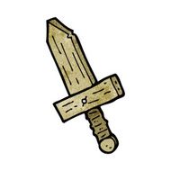 cartoon wooden sword N14