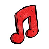 cartoon musical note N38