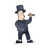 cartoon smoking gentleman N11