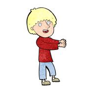 cartoon happy man showing N12