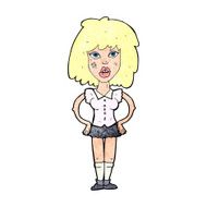 cartoon woman been in fight N12