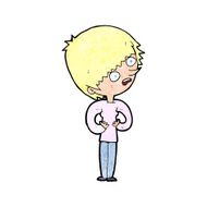 cartoon shocked woman N121