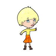 cartoon woman giving thumbs up symbol N80