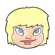 cartoon female face N182