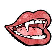 cartoon vampire mouth N36