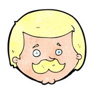 Cartoon Man With Mustache N130