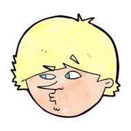 cartoon suspicious man N47