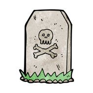 cartoon spooky grave N72