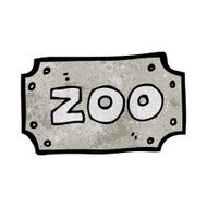 Cartoon Zoo Sign N21