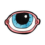 cartoon staring eye N11
