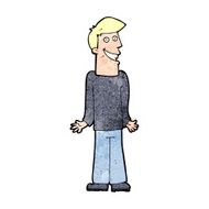 Cartoon Man Shrugging Shoulders N89