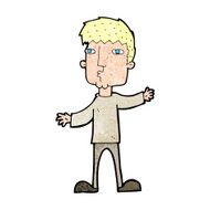 cartoon curious man N88