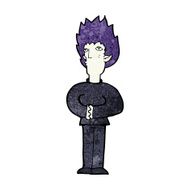 cartoon vampire man N139