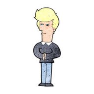 cartoon man narrowing his eyes N12