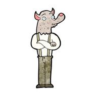 cartoon friendly werewolf N16
