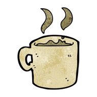 cartoon mug of coffee N13