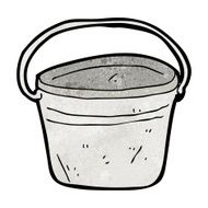 cartoon metal bucket N12