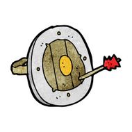 cartoon shield with arrow N12