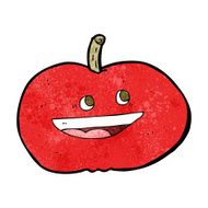 cartoon happy apple N20