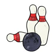 ten pin bowling cartoon N13