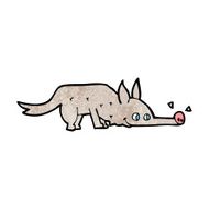 cartoon dog sniffing floor N7