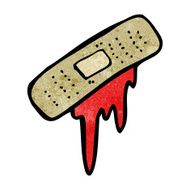 cartoon bloody plaster N9