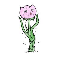 cartoon flower N566
