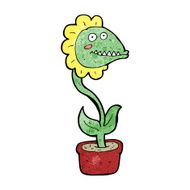 cartoon monster plant N11