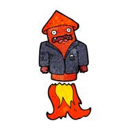 cartoon firework in business suit N12