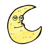 happy cartoon moon N12
