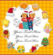 cartoon xmas card N12