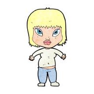 cartoon overweight woman N12