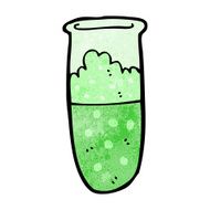 cartoon test tube N16