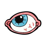 cartoon spooky eye N12