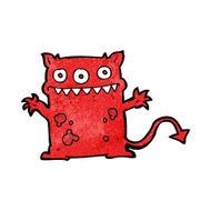 cartoon little monster N86