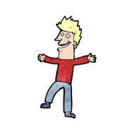 cartoon happy man N607