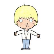 cartoon amazed boy N25