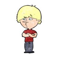 cartoon suspicious man N49