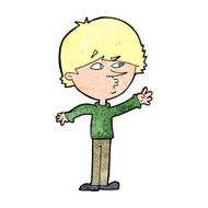 cartoon worried man reaching N24