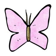 cartoon butterfly symbol N27