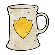 cartoon old tankard N11