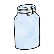 cartoon glass jar N9
