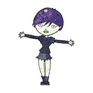 Cartoon Vampire Girl N300