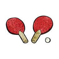cartoon table tennis bats N12