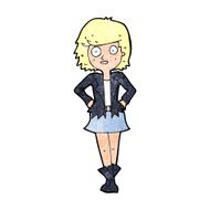 cartoon girl in jacket N12