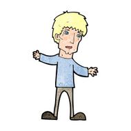 cartoon worried man N134